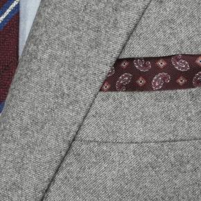 Sartorial Grey Melange Flannel 180s Suit - thumbnail image 1