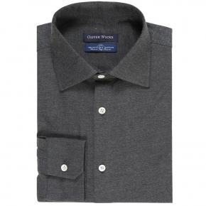 Dark Grey Flannel Shirt - thumbnail image 1