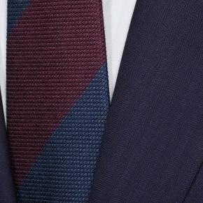 Navy Blue Herringbone Suit - thumbnail image 1