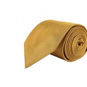 Solid Gold Silk Tie - thumbnail image 1