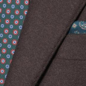 Dark Brown Natural Bi-Stretch Flannel Suit - thumbnail image 1