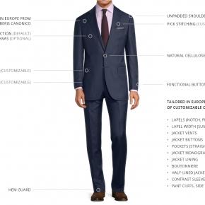 Solid Navy Suit - thumbnail image 3