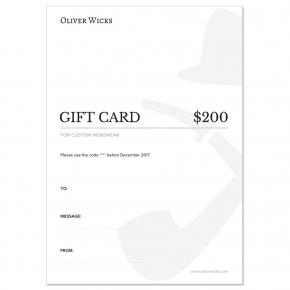 $200 / € 186 Gift e-Card - thumbnail image 1