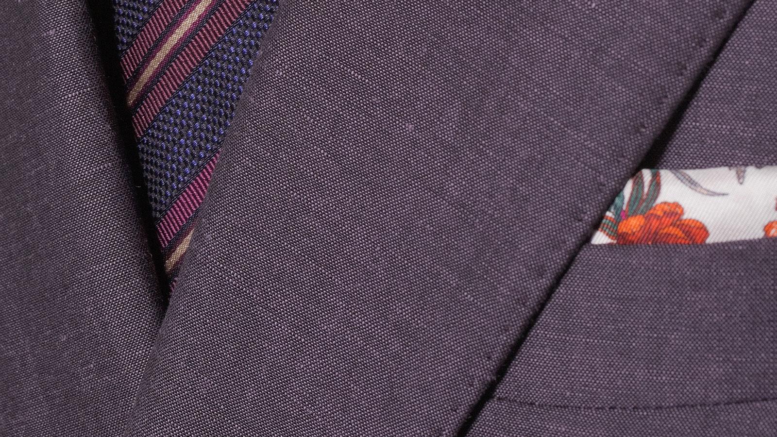 Plum Wool & Linen Suit - slider image 1