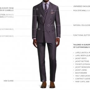 Plum Wool & Linen Suit - thumbnail image 3