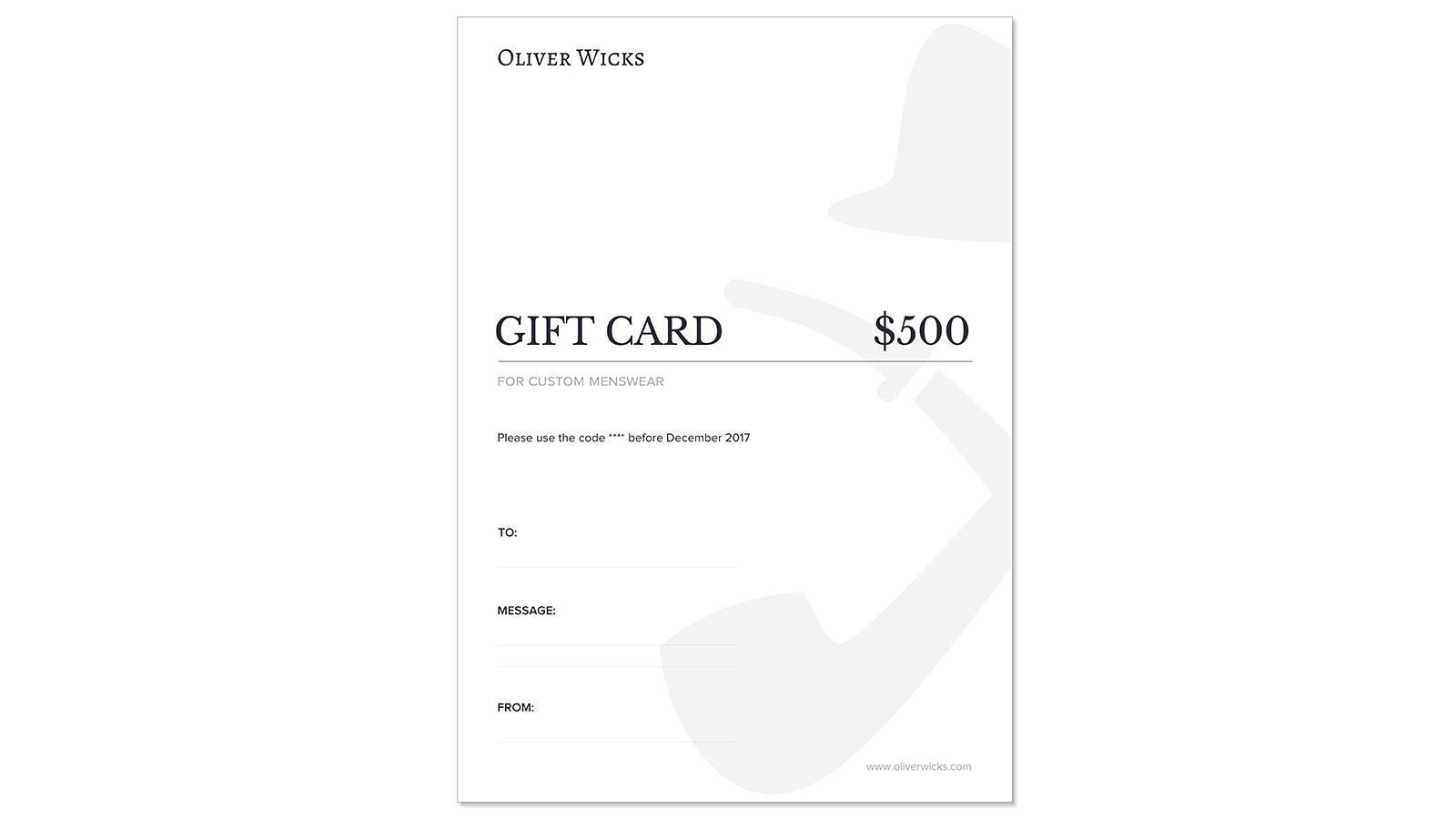 $500 / € 465 Gift e-Card - slider image 