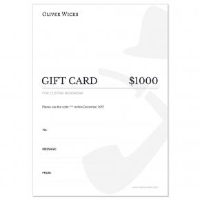 $1000 / € 900 Gift e-Card - thumbnail image 1