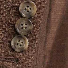 Chocolate Brown Linen Suit - thumbnail image 2