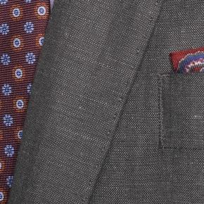 Dark Grey Wool & Linen Suit - thumbnail image 1