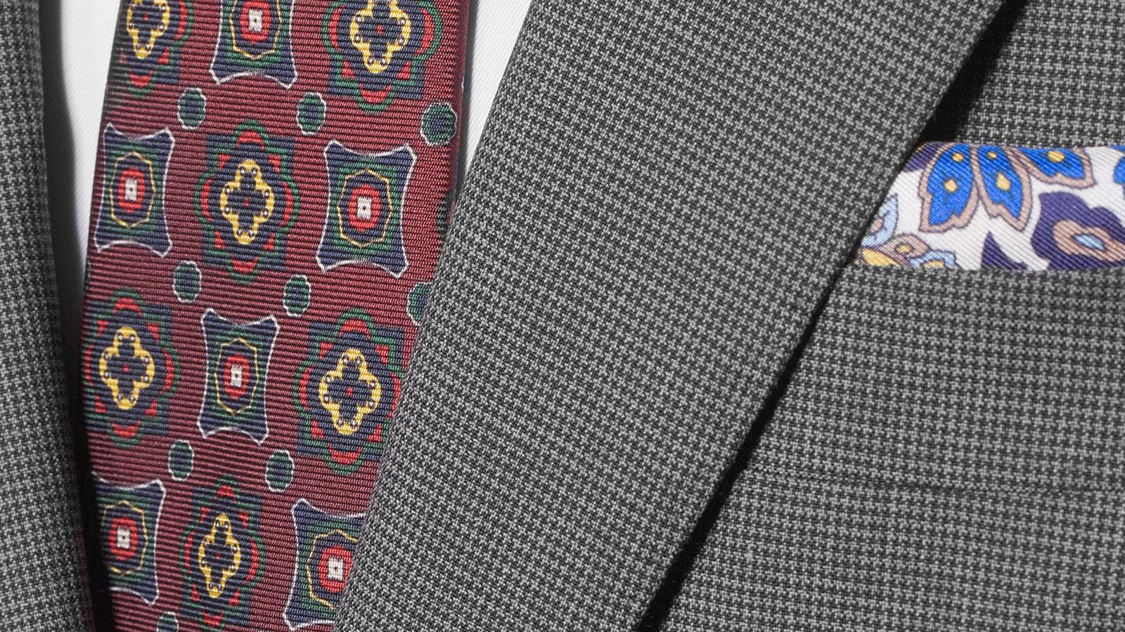 Dark Grey Micro Houndstooth Suit - slider image 1