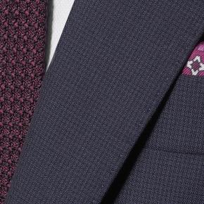 Navy Micro Houndstooth Suit - thumbnail image 1