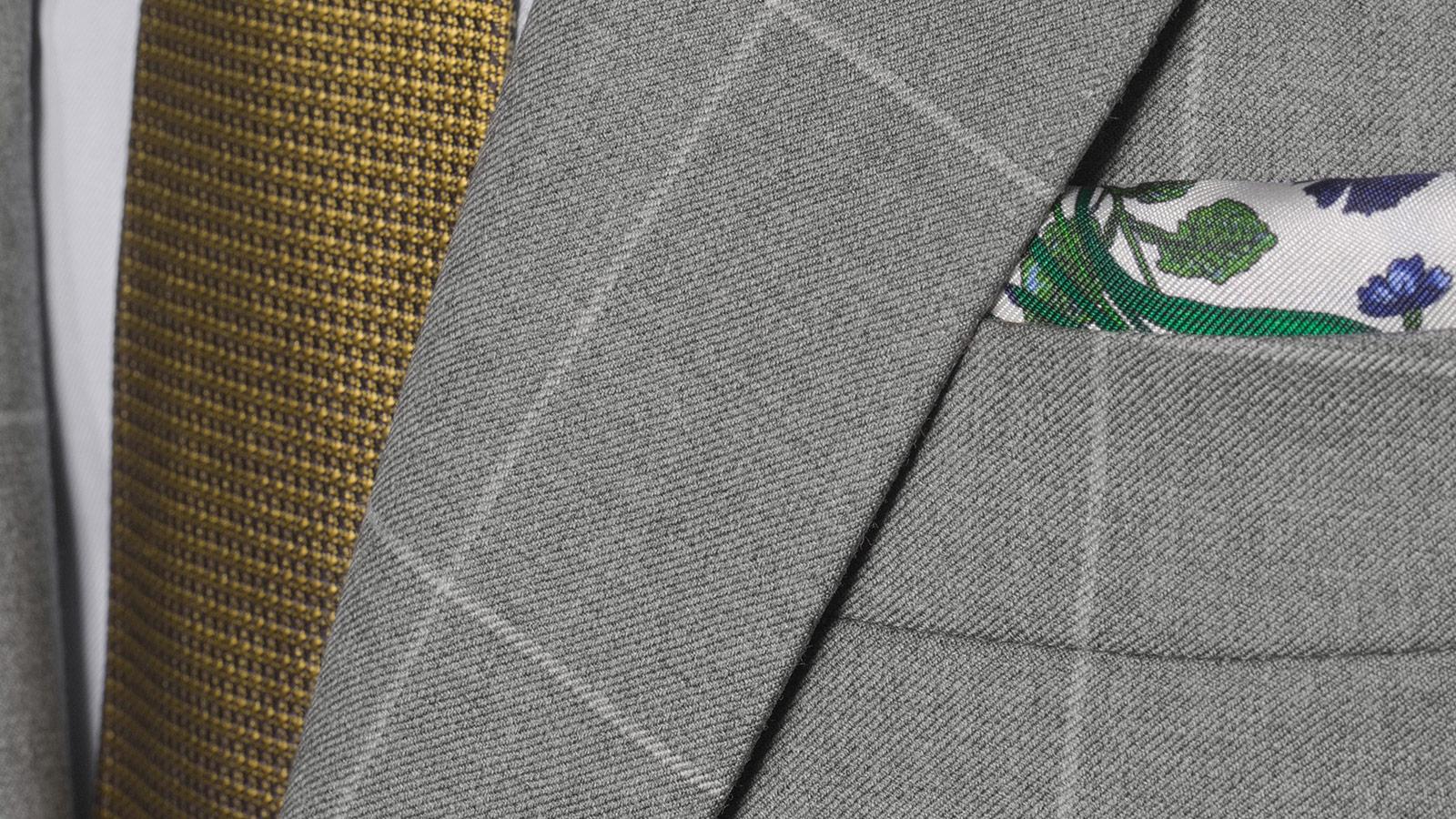 Grey Windowpane Suit - slider image 1