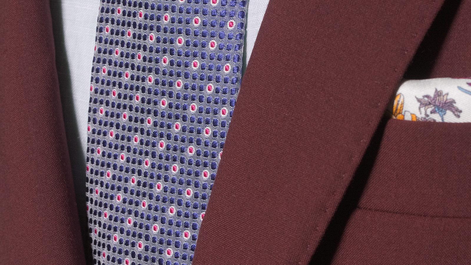 Wine Red Natural Bi-Stretch Suit - slider image 1