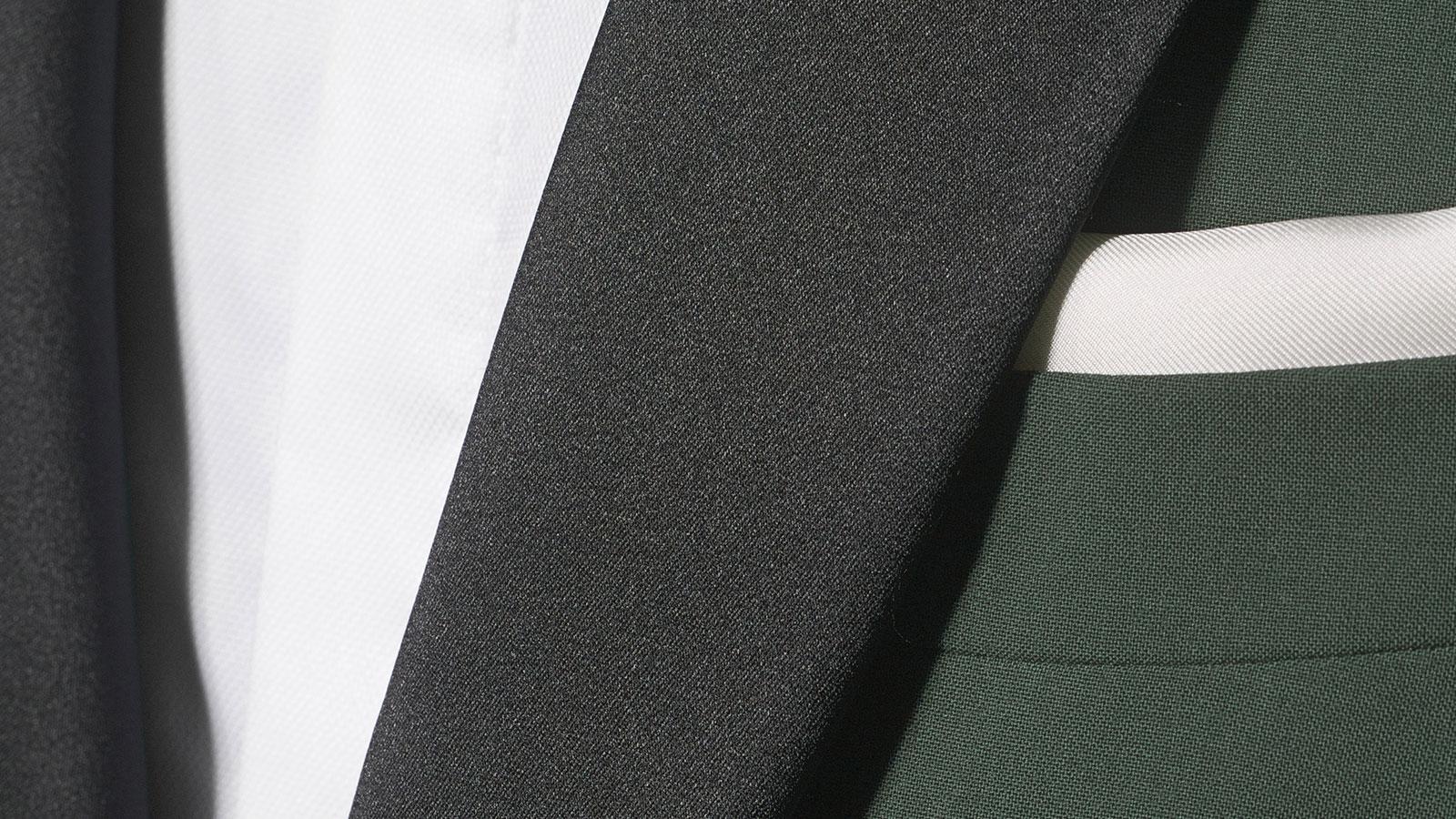 Green Natural Bi-Stretch Tuxedo - slider image 1