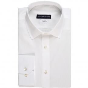 White Micro Check Shirt - thumbnail image 1