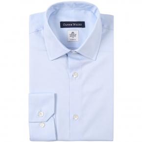 Light Blue Cotton Oxford Shirt - thumbnail image 1