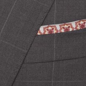 Burgundy Windowpane Suit - thumbnail image 1