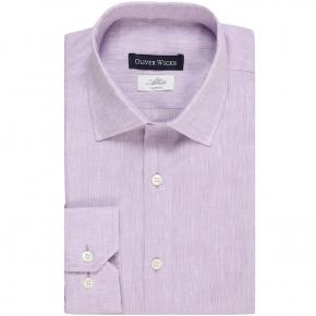 Light Lavender Linen Shirt - thumbnail image 1