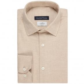 Beige Flannel Shirt - thumbnail image 1