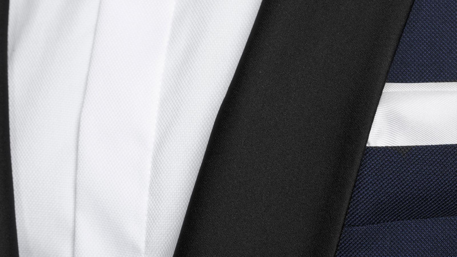 Blue Sharkskin Tuxedo - slider image 1