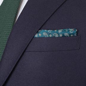 Navy Blue Wool Flannel Suit - thumbnail image 1