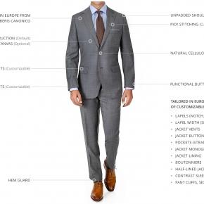 Grey Pick & Pick Suit - thumbnail image 3