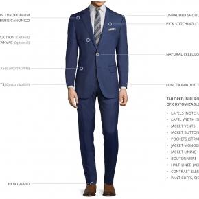 Intense Blue Pick & Pick Suit - thumbnail image 3