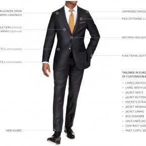 Charcoal Pick & Pick Suit - thumbnail image 3