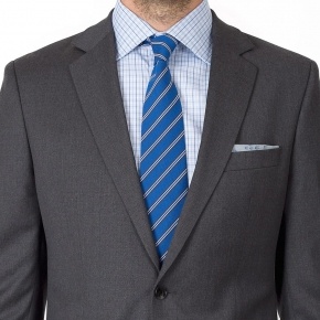 Suit in Solid Grey Wool - thumbnail image 3