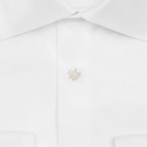 White Cotton Royal Oxford Shirt - thumbnail image 1