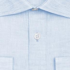 Light Blue Linen Shirt - thumbnail image 1