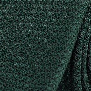 Dark Green 100% Grenadine Silk Tie - thumbnail image 1