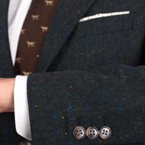 Olive Green Donegal Tweed Suit - thumbnail image 1