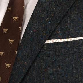 Olive Green Donegal Tweed Suit - thumbnail image 2