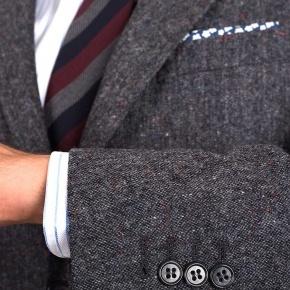 Dark Grey Donegal Tweed Suit - thumbnail image 2