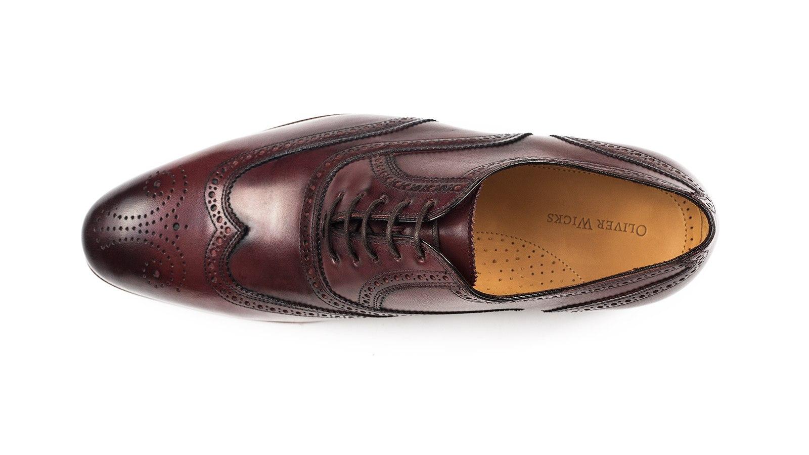 Burgundy Wingtip Oxford - slider image 1