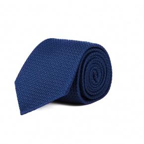 Royal Blue 100% Grenadine Silk Tie - thumbnail image 1