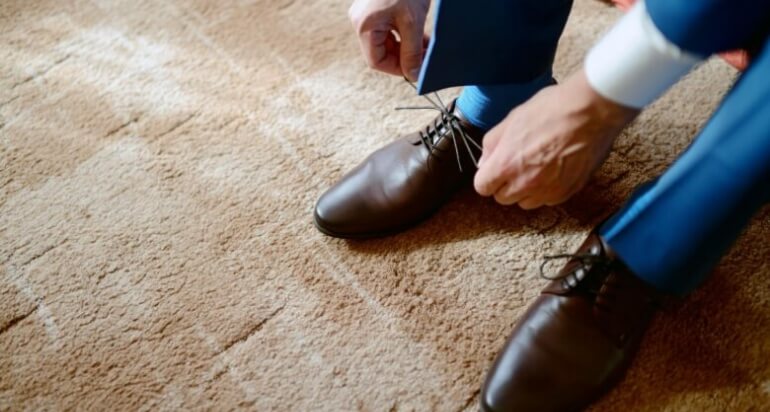 Blue Suit Brown Shoes Big Style