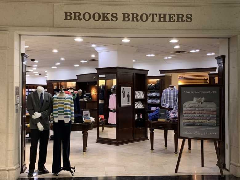 a look inside a Brooks Brothers store