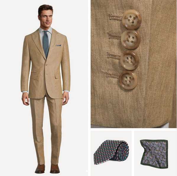 Linen Oliver Wicks Suit Example