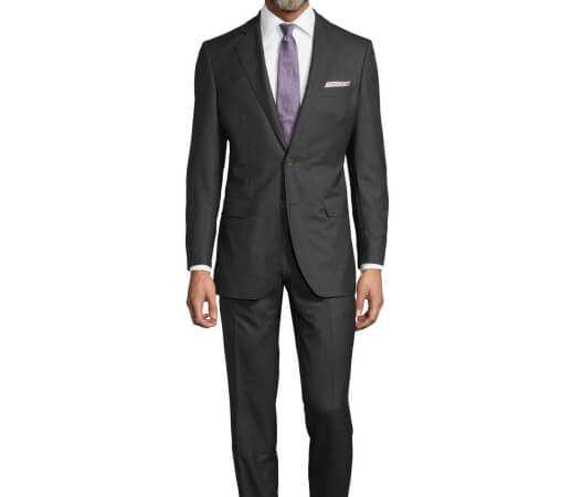 Mid-Tone Gray Pick and Pick Suit