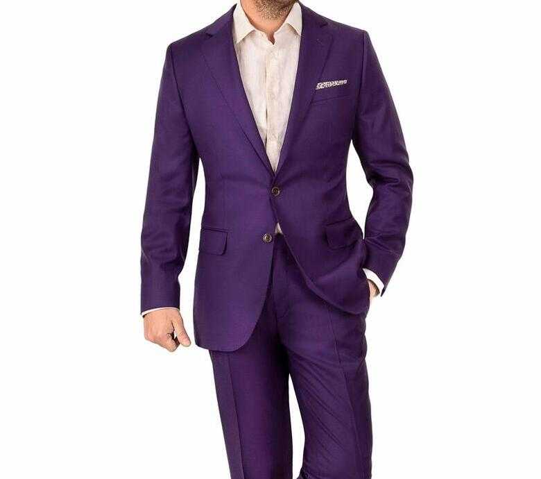 Purple casual suit