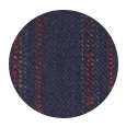 Red Stripe Blue Wool & Cashmere (Italy)