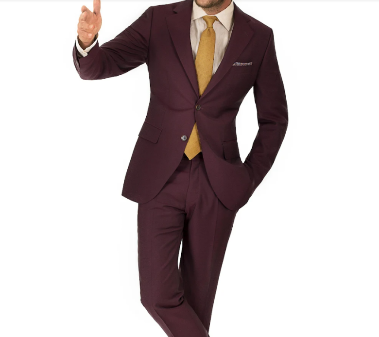 Burgundy Colored Suit