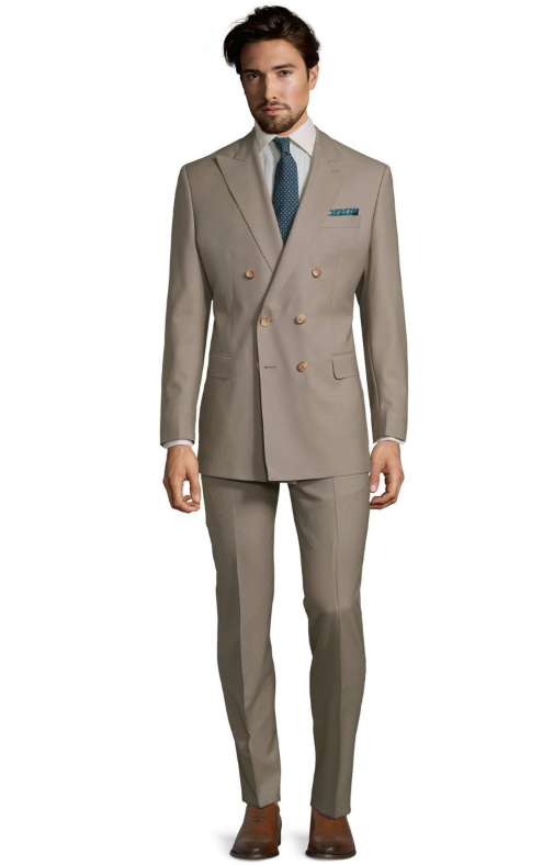 vendetta premium sold light camel suit by Oliver Wicks